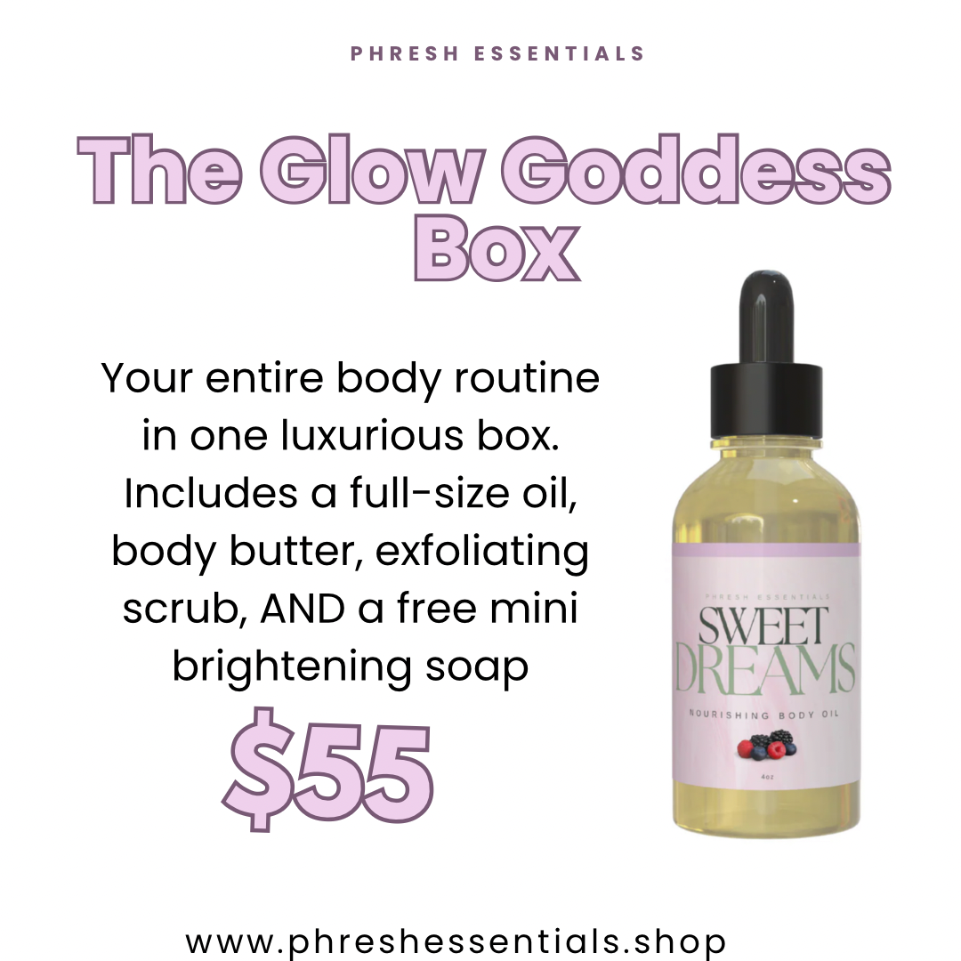 The Glow Goddess Box - Body Oil + Butter + Scrub