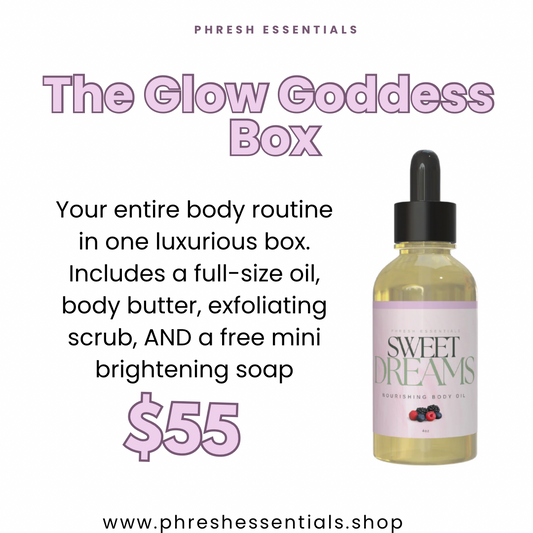 The Glow Goddess Box - Body Oil + Butter + Scrub